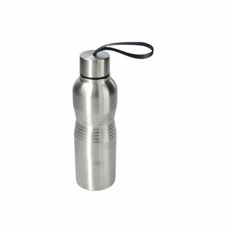 Thermofles - Zilver - Metaal - Koelhoudent / Warmhoudent