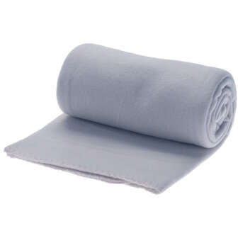  Fleece deken OLKE - Grijs - Polyester - 130 x 170 cm - Plaid / Woondeken
