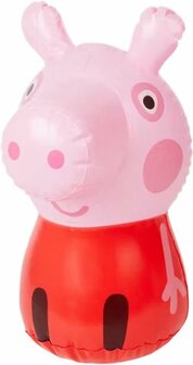 Peppa Pig opblaas Peppa - Rood / Roze - Kunststof - h 36,5 cm - +6 maanden - Opblaasdier - Zwembad - Speelgoed - Zwemspeelgoed 