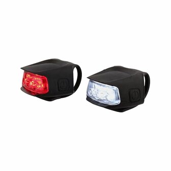 Led Fietslampje Walfort - 5 x LED - AAA Batterij - 20 meter Afstand - kunststof - Fiets - Reizen