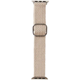 Apple Watch Band - Grijs - Polyester - S/ M / L - 130 / 210 mm - Geschikt voor Apple Watch 42 / 44 / 45 mm - Watch - Band - App