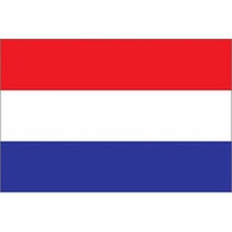 Vlag Nederland - Rood / Wit / Blauw - Polyester - 150 