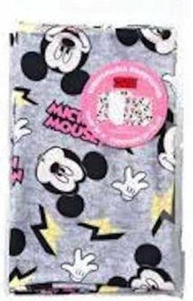 Mickey Mouse rekbare boekenkaft - Multicolor - Textiel - 29 x 21 cm - Set van 2
