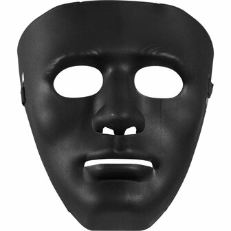 Halloween Masker Zwart - Scary Thema party - Gezichtsmasker 