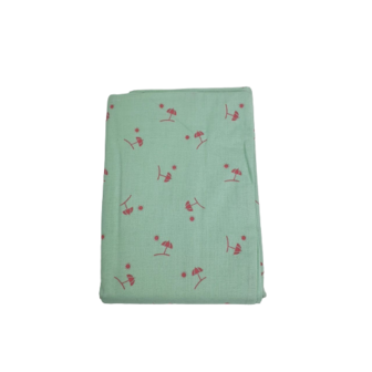 dekbedovertrek met &#039;&#039;Strand&#039;&#039; print- Roze / Lime groen - Katoen - 100 cm x 135 cm - Housse de couet