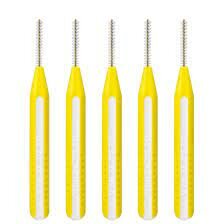 Tandenragers tandenstokers standaard - Wit / Geel - Kunststof - Regular Size - 3 - 5 mm - 6 Stokers - Tandenstoker - Mondhygi&amp;#