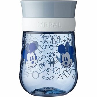 Mepal 360 oefenbeker Mickey Mouse - Grijs / Wit / Multicolor - Kunststof - 300 ml - Beker - Drinkbeker - Baby - Drinken