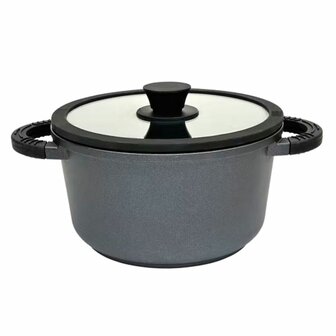 Braadpan - Pan - Zwart - 2,5 Liter - Anti-aanbaklaag - Pannen - Duurzame pan - Bakpan - Sudder pan