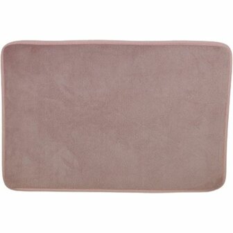 Badmat SIDNEY effe motief - Oud Roze - Polyester - 40 x 60 cm - Badkamer - Bad - Badmat - Huis - Interieur