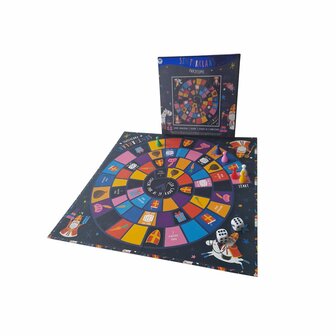 Sinterklaas pakjesspel - Multicolor - 19 x 19 cm - Karton - Sint - Bordspel - Spelletjes - Spel - pakjesavond - cadeau - cadeau