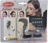 Make up set zwarte engel voor vrouwen - Schmink Halloween