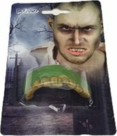 Boland zombie tanden - Groen / Geel - Kunststof - One Size - Halloween - Feest - Verkleed - Verkleed - Verkleedaccessoires