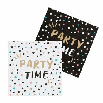 Party set met borden, bekers en servetten - Karton / Papier - Multicolor - &Oslash;23 cm - Feest - Party time - verjaardag