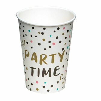 Party set met borden, bekers en servetten - Karton / Papier - Multicolor - &Oslash;23 cm - Feest - Party time - verjaardag 1