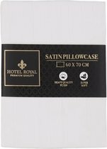 Kussensloop hotel kwaliteit - Wit - Katoen - 60 x 70 cm - Hotelkwaliteit - Royal - Kussenhoes - Sierkussenhoes