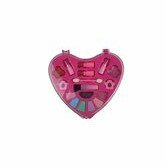 Kinder Make Up - Roze - Kunststof - Speelgoedmake-up - Hartvormige Verpakking - Palette - Kwastjes - Beauty set
