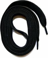 Schoenveters effen model - Zwart - Polyester - 150 cm - Veters - Veter - Schoenveter - Schoen - Schoenen