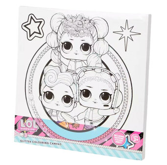 LOL Surprise canvas - 3 Meisjes - Glitter Canvas - Met diamantjes - 3+ jaar - Cadeau - Spelen - Kinderen - Sinterklaas - Kerst