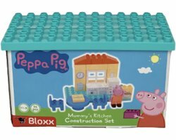 Peppa Pig Bloxx Kinder Keuken - Blauw - 26 Stuks - Spelen - Keuken - Tafelen - Kinderen - Peuters - Baby