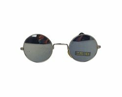 Zonnebril COACHALLA - Festival Bril - Rave - UV 400 - Zilver Zilver - Rond Model - Kinderen