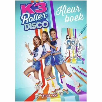 Kleurboek K3 - Roller Disco - Tekenen - Kleuren - Kleurplaat - Kinderen - Cadeau - Hanne - Marthe - Klaasje 