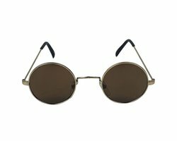 Zonnebril COACHALLA - Festival Bril - Rave - UV 400 - Goud / Zwart / Groen - Rond Model - Kinderen