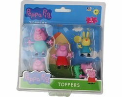 Peppa Pig Figuurtjes Toppeez familie - 5 Pack - 3+ jaar - Toppers - Speelgoed - Schoencadeautje sinterklaas - Kinderen - Cadeau