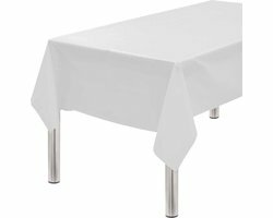 Groot tafelkleed - Wit - Kunststof - 137 x 274 cm - Feest- Kerst - Verjaardag - Sinterklaas - Pasen - Feestdagen - Bruiloft