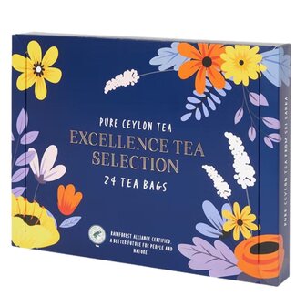 Thee gift box - Excellence tea selection - 24 Zakjes - 6 Smaken - Thee box - Thee doos - Cadeau - Geschenk set -  Cadeau box