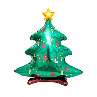 Folieballon Kerstboom - 114 cm - Ballon - Kerstversiering - Kerst - Kerstmis - Helium - Kerstdecoratie