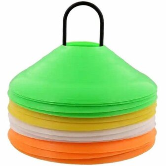 Pionnenset - Multicolor - 20 stuks - Inclusief houder - Oefening - Sporten