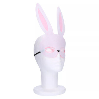 Masker Konijn - Vild - Wit / Roze - Pasen - Gezichtsmasker 1