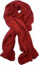 Modieuze sjaal - Rood - Dames - Zacht - One Size - Acryl - Warm - Sjaal dames - Sjaal dames winter - Sjaaltjes voor vrouwen - S
