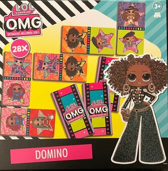 L.O.L. surprise! O.M.G. Outrageous Millennial Girls domino - Roze / Multicolor - Karton - 28 stuks