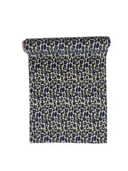 Decoratiestof Panter print - Wit / Zwart - Polyester - 28 x 150 cm 1