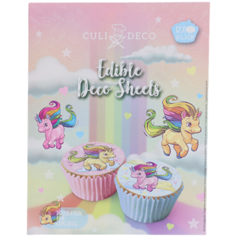 Eetbare Cupcake Sheets Met Unicorn 