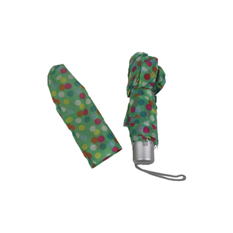 Titel Opvouwbare Mini Paraplu / Umbrella AQUARELLE met stipjes  - Groen  / Multicolor - Kunststof / Metaal - L 52 cm 1