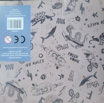 Freek Vonk krijtbord deurhanger met 4 krijtjes - Zwart - zeskantig krijtbordje - Deurdecoratie 2