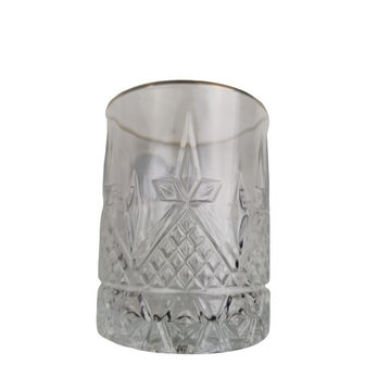 Whiskey / Water glazen met gouden rand