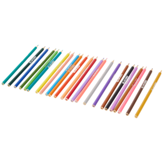 Glam Girls - Multicolor -24 kleurpotloden - Holografische print - 24 high quality Potloden - Colour Pencil Set