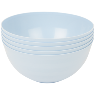 Herbruikbare Schaaltjes / Kommetjes BACO - Blauw - Kunststof - Vaatwasserbestendig - Camping - Picknick - Strand - Servies - &amp;#