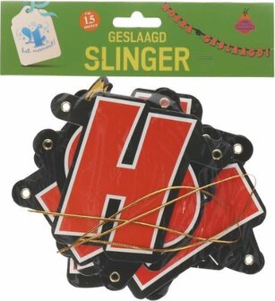 Vlaggenlijn ''Geslaagd Hoera!''
