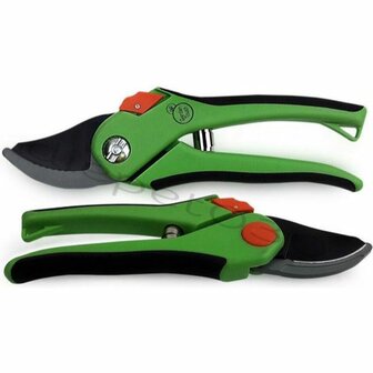 Snoeischaar - Groen / Oranje / Zwart - Metaal / Kunststof - Max &Oslash; 15 mm