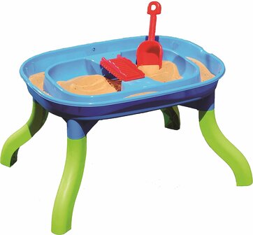 Zand en Watertafel voor kinderen 4 in 1 - 67,5 x 52 x 38 cm - Schrijftafel - Racetafel  