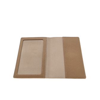 Paspoorthoesje CANCUN - Brons / Champagne / Taupe / Goud kleur - 10 x 13 cm - Paspoort - Paspoorthoes - Vakantie - Reizen - Rei