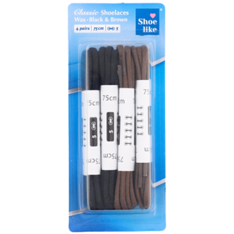 Schoenveters - 75 CM - 2 paar - Bruin / Zwart - Veters - Veter - Schoenveter - Schoen - Schoenen