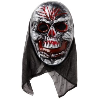 Halloween Masker Mummy Zwart / Grijs