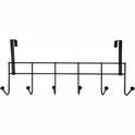 Industriele Kapstok ' over de deur ' - Strak Design - Deurkapstok - Mat Zwart - Metaal - 50 x 20 x 9 cm