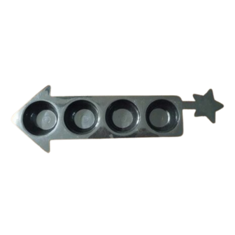 Oliebollen mal - Zwart - Kunststof - 45 x 14 cm 1