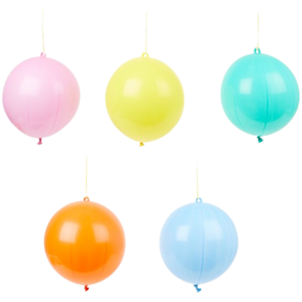 Boksballonnen met elastieken - Diverse kleuren - Latex - 18 stuks - Bouncing balloons 1